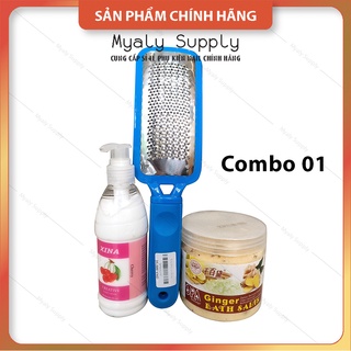 Combo chà gót chân chuyên dụng