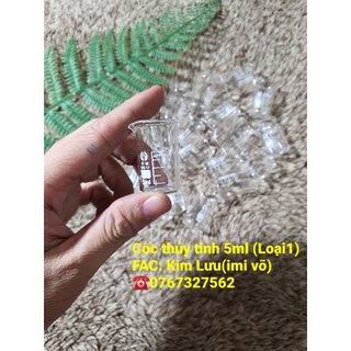 Cốc đo lượng thủy tinh 5ml