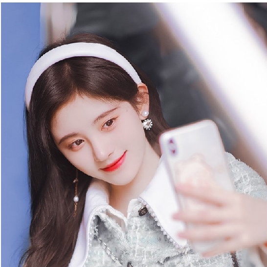 Cài tóc xốp màu sắc đơn giản thời trang