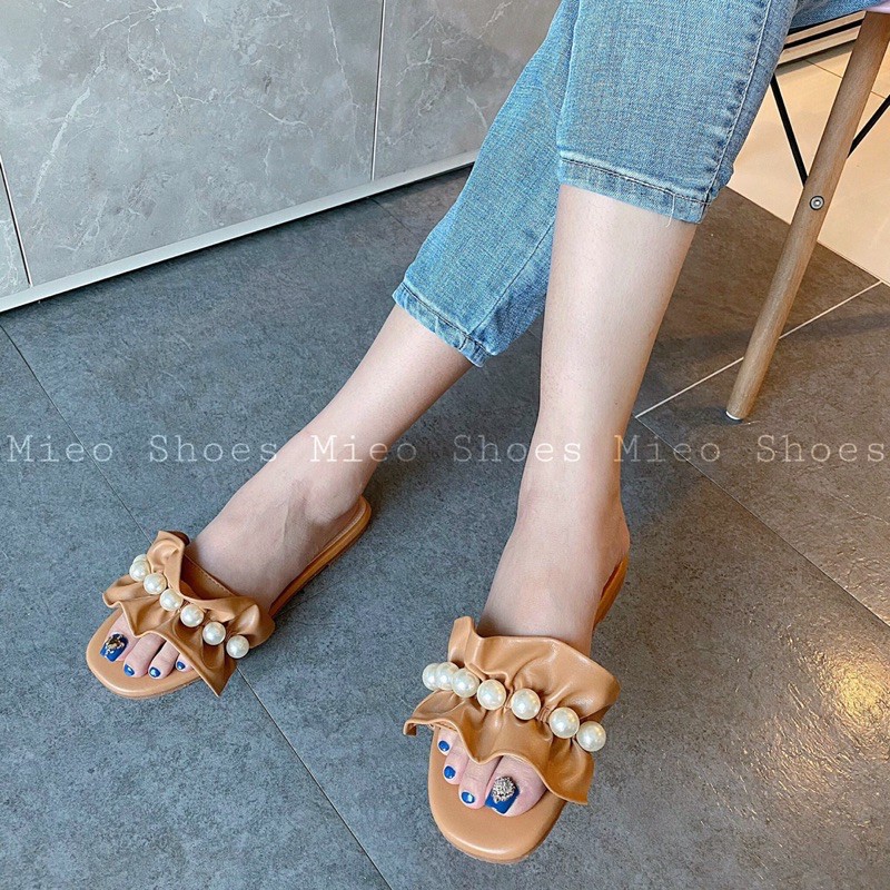 DÉP NGỌC QUAI BÈO LOẠI XỊN NHẤT Q C MIEO SHOES ( D598 D613 )