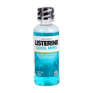 Qt nước súc miệng nước súc miệng listerine cool mint zero 100ml