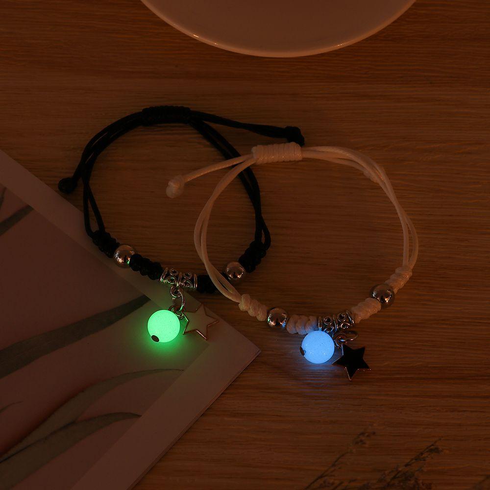 LAY Set 2 Vòng Tay Chuỗi Hạt Dạ Quang Thời Trang