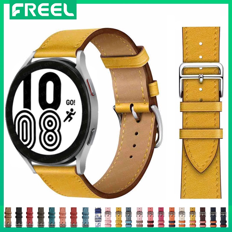Dây Đeo Da 20Mm 22Mm 22Mm Cho Đồng Hồ Samsung Galaxy Watch 3 Active 2 Band 44Mm GT 2Pro 3pro Galaxy Watch 4/Classic 45/40Mm/46Mm