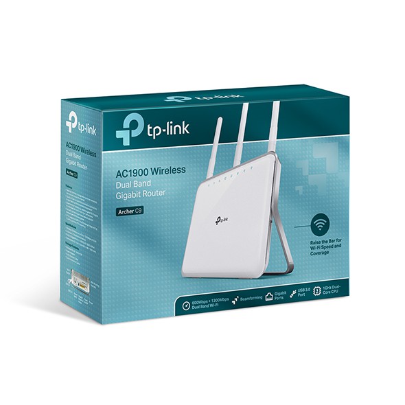 Bộ phát wifi Router Gigabit Wi-Fi Băng tần kép TPLINK AC1900 (Archer C9)