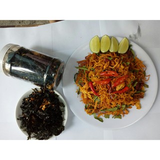 combo 2kg khô gà xé lá chanh