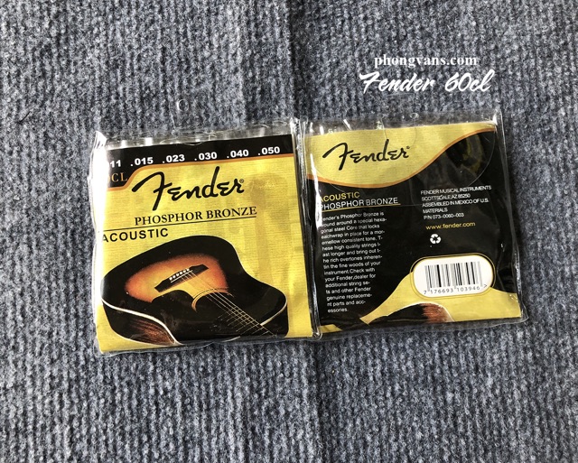 Bộ dây Guitar Acoustic Fender 60CL