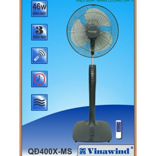 Quạt cây đứng điều khiển VINAWWIND - ĐIỆN CƠ THỐNG NHẤT