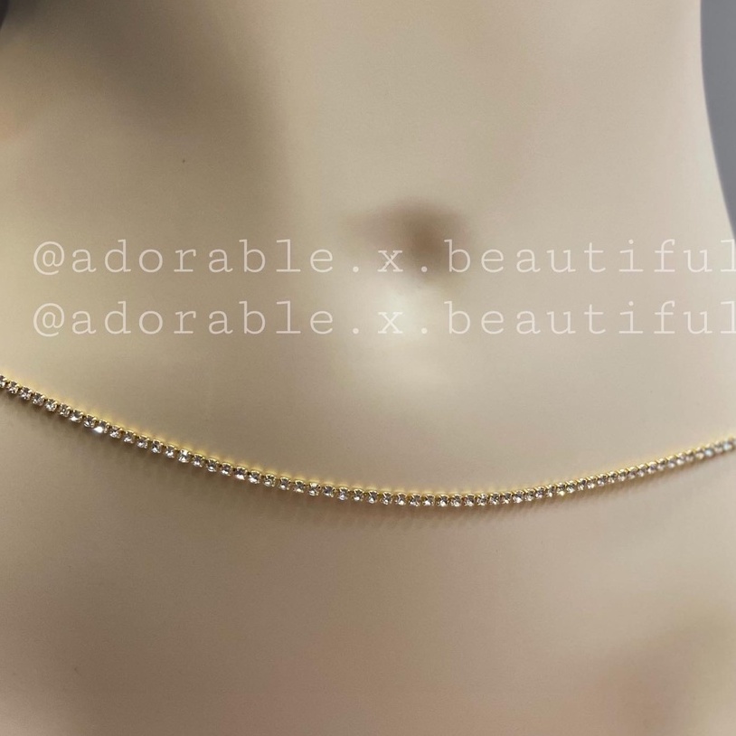 Chain Đeo Eo Màu Vàng/Bạc, Dây Chuyền Đeo Eo Phong Cách Sexy Gợi Cảm