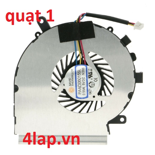 Thay Quạt tản nhiệt CPU + GPU Laptop MSI GE72VR GP72VR GL72VR MS-179B 4 pin PAAD06015SL
