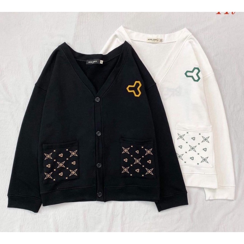 Áo cadigan lục lăng in túi H2A657