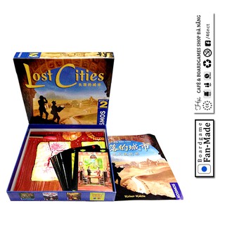 Trò chơi Boardgame Lost Cities - Đi tìm thành phố lạc trôi bản tiếng anh, ko có tiếng trung trên hộp