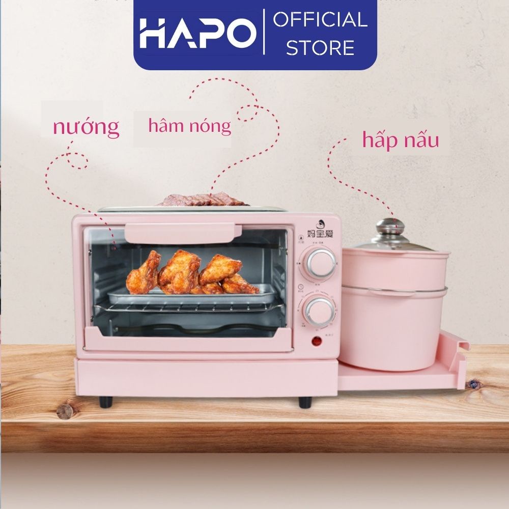 Lò Nướng Bánh Mì Nhiều Tầng Đa Năng/ Lò Vi Sóng SALAY 12L Nướng Bánh, Chiên Rán, Rã Đông