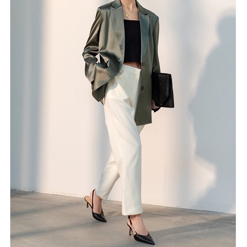 Giày công sở slingbacks gót 6cm