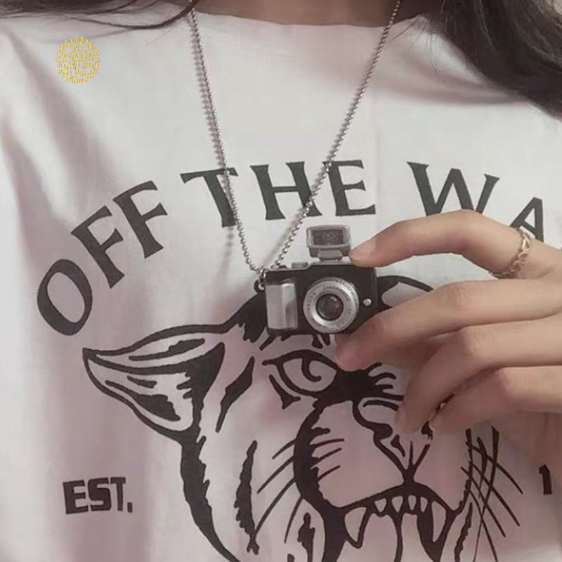 Camera Necklace Female Korean Simple Hip Hop Necklace Fashion Popular Student Couple Net Red Pendant Jewelry YKD