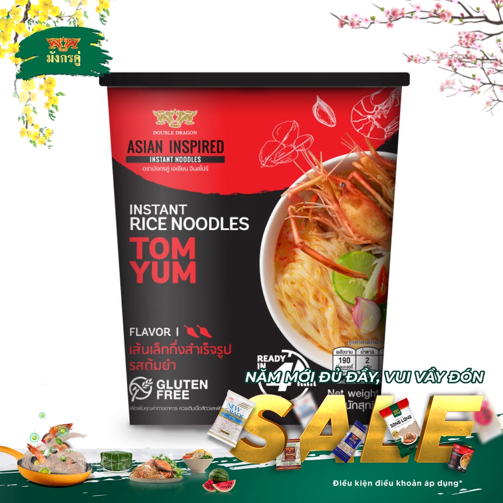 Hủ tiếu ăn liền Song Long (vị Tom Yum) 52 g