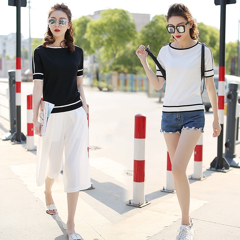 Áo Thun Tay Ngắn Họa Tiết Ca Rô Thời Trang Dành Cho Nữ