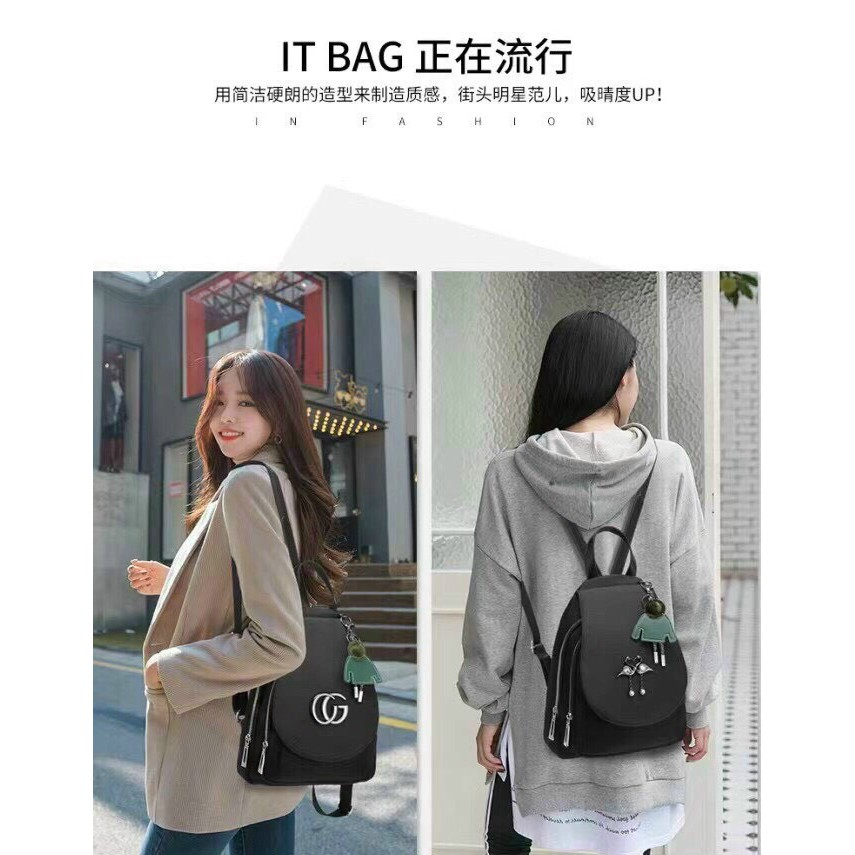 Balo Nữ Mini Thời Trang Vải Dù Chống Nước Không Bám Bụi Bẩn Dễ Thương Dễ Phối Đồ