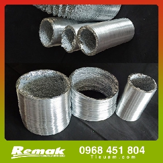 Bộ Sản phẩm Ống gió bạc mềm không bảo ôn 1 lớp Remak