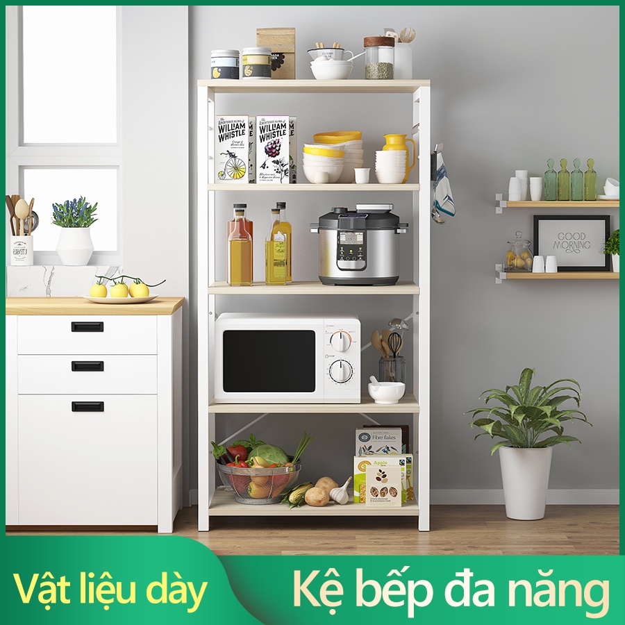 Kệ Đa Năng Kệ Bếp Đa Năng，Kệ 5 tầng đựng đồ nhà bếp đa chức năng 60*30*127 - FU144W