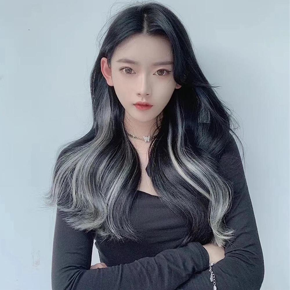 Tóc Giả Dài Xoăn Tự Nhiên Nhiều Màu Sắc Bắt Sáng