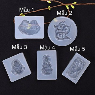 Khuôn silicon phật, rồng phong thủy dùng trong sáng tạo resin handmade