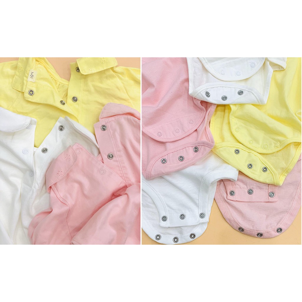 Set 2 body bé gái cổ Peter Pan hiệu Oshkosh