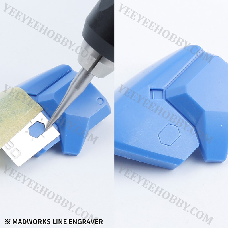 DỤNG CỤ MÔ HÌNH MADWORKS - MŨI CHISEL TẠO LẰN CHÌM CHO MÔ HÌNH RESIN LINE ENGRAVER