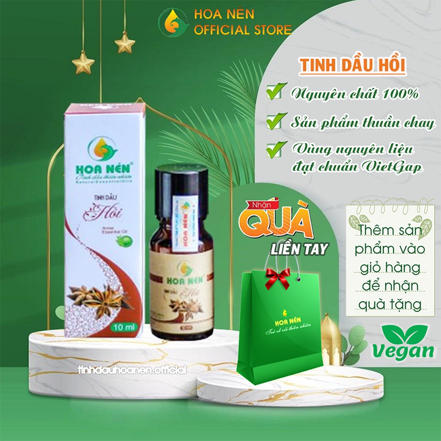 Tinh Dầu Hồi Nguyên Chất Hoa Nén 30ml - Giúp xông phòng khử mùi, diệt khuẩn, giảm căng thẳng, mệt mõi