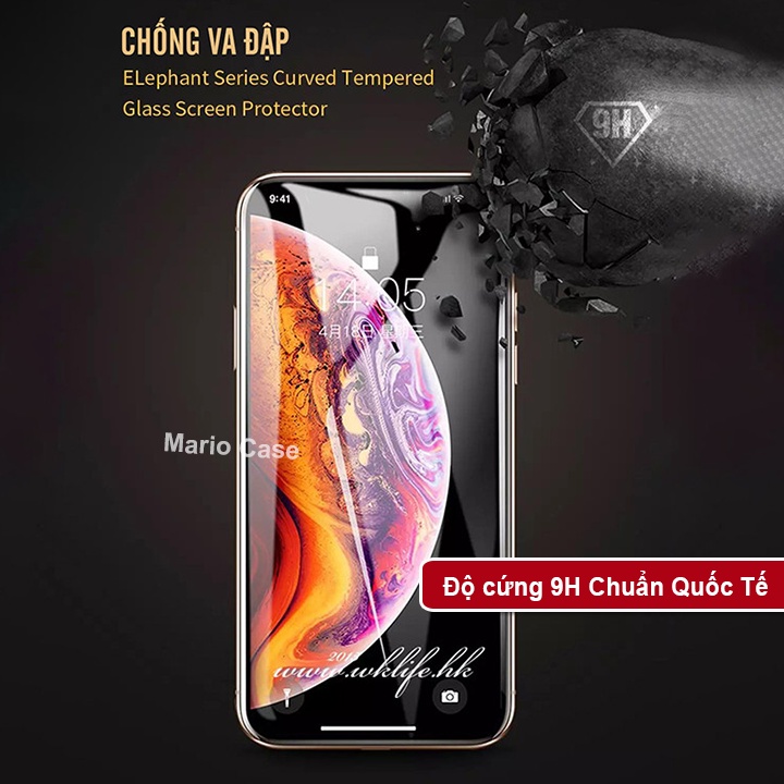 Kính cường lực iphone Con Voi WK Elephant cho 6/6s/6plus/6s plus/7/8/7plus/8plus/x/xs/xs max/11/12/13/pro/promax