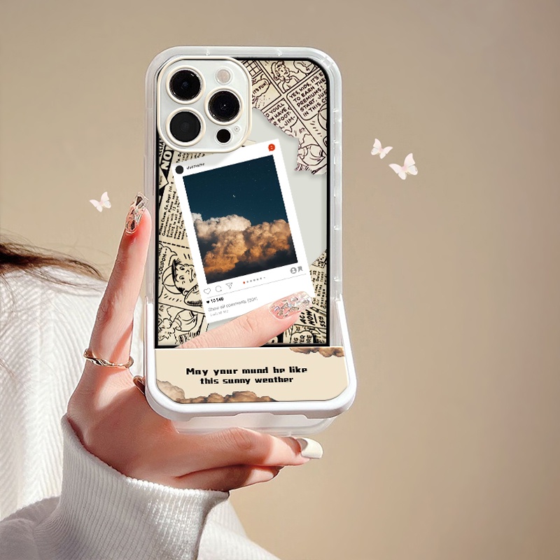 Ốp Điện Thoại Silicon Mềm Trong Suốt Chống Sốc Có Giá Đỡ Cho IPhone 13 12 11 Pro MAX SE 2020 6 6S 7 8 Plus X XS XR MAX