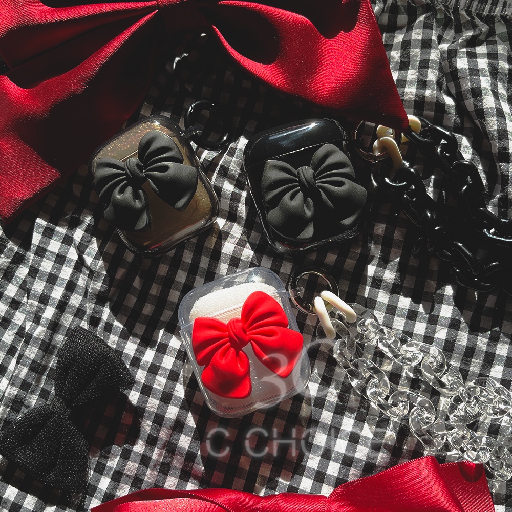 Vỏ bảo vệ hộp sạc tai nghe họa tiết trái tim phong cách Hàn Quốc dễ thương cho compatible for airpods 2 / pro / 3