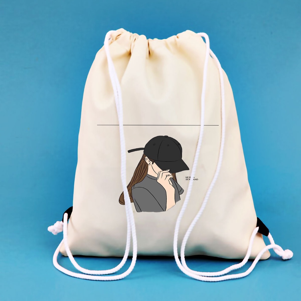 BALO MINI GIRL COOL VUHUYENSTORE DÂY RÚT NHỎ XINH UNISEX CHẤT CANVAS THỜI TRANG CUTE XINH ĐẸP TIỆN ÍCH DẠO PHỐ DU LỊCH