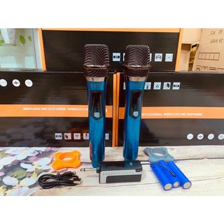 Micro karaoke không dây đa năng URX-200 (Mic Pin sạc, hút tốt, Chống hú, tăng giảm volume, sóng mạnh