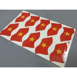 ( CHUYÊN SỈ, LẺ) STICKER - HÌNH DÁN CỜ TỔ QUỐC PHỤC VỤ AE ĐI BÃO