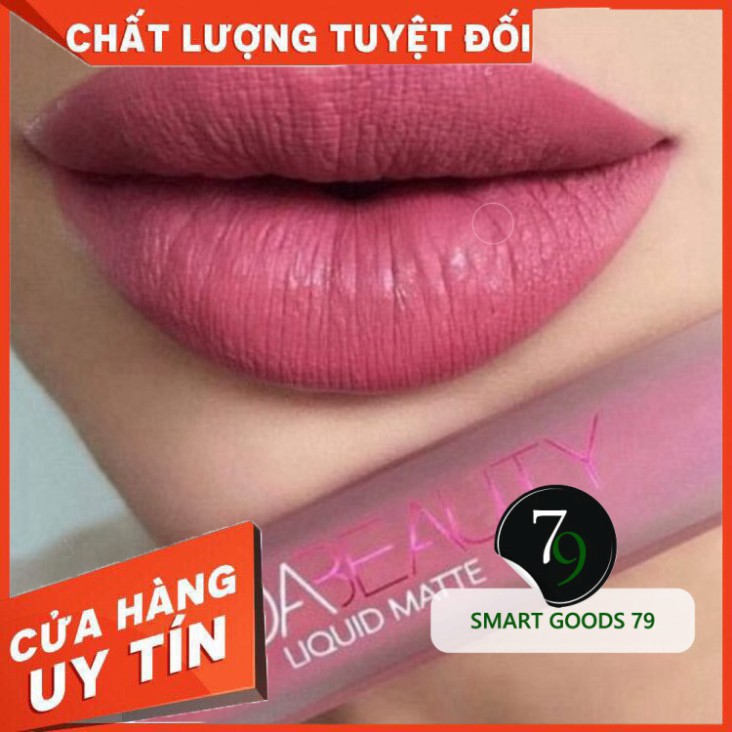 [ Chính Hãng ] [173] Set 4 son môi kem lì huda beauty liquid matte đẹp cao cấp loại tốt nhất màu hồng