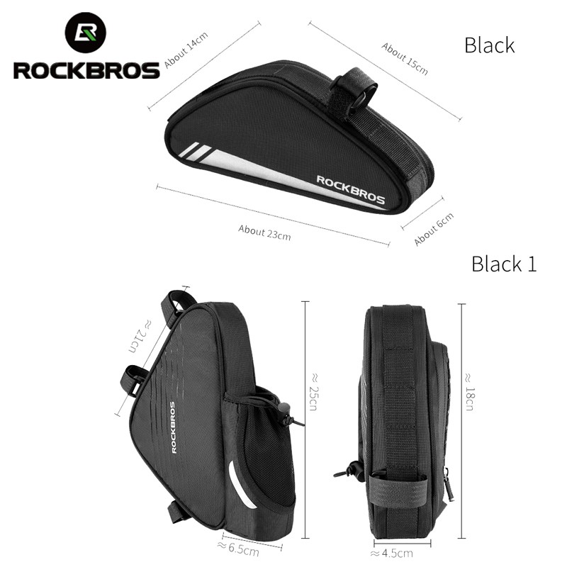 Túi tam giác đựng đồ Rockbros treo khung xe đạp tiện lợi