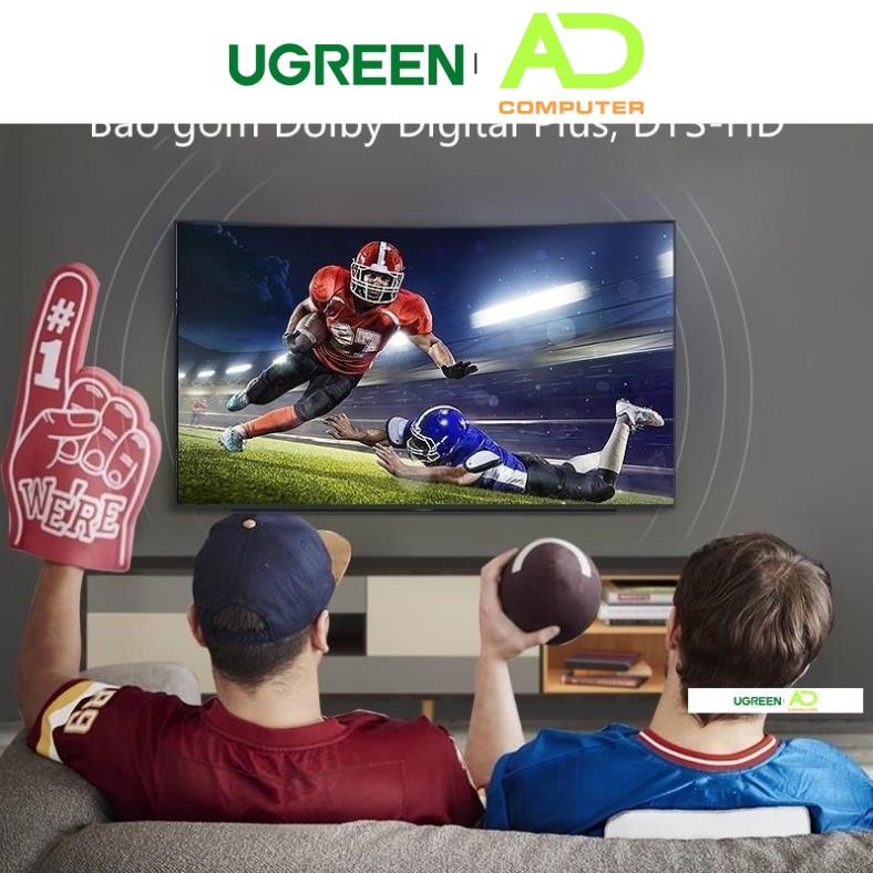 Cáp audio quang Toslink Optical hỗ trợ âm thanh 5.1/ 7.1 dài 1-3m UGREEN 70890 - Hàng phân phối chính hãng