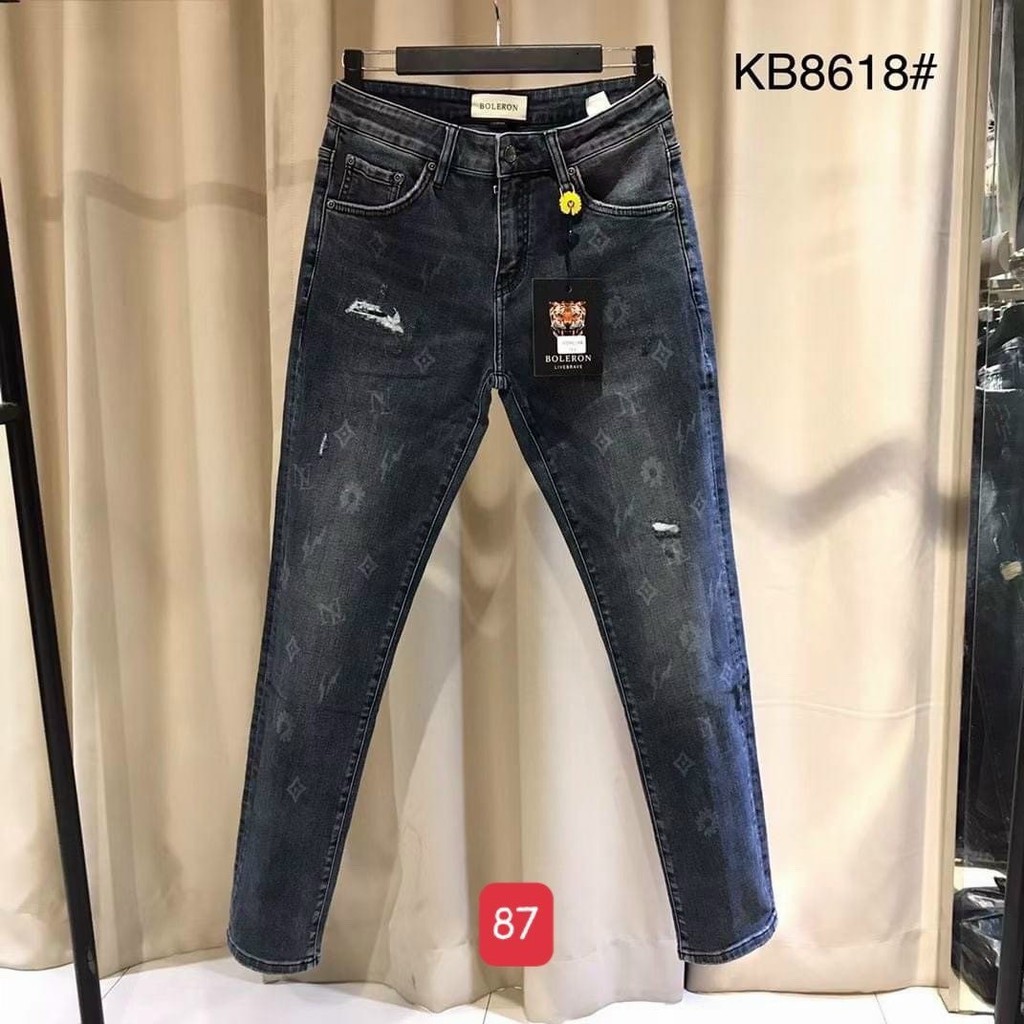 Quần Jean Nam, quần jean nam RÁCH, họa tiết cao cấp đẹp giá rẻ nhiều mẫu, nhiều mầu (ảnh thật shop tự chụp) DKV87