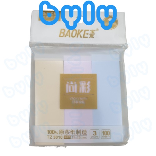 [Ship hỏa tốc] Sticky Note nhiều màu Macaron - 100 tờ / màu Baoke - TZ3009 - TZ3010 - TZ3011 - ByLy Store