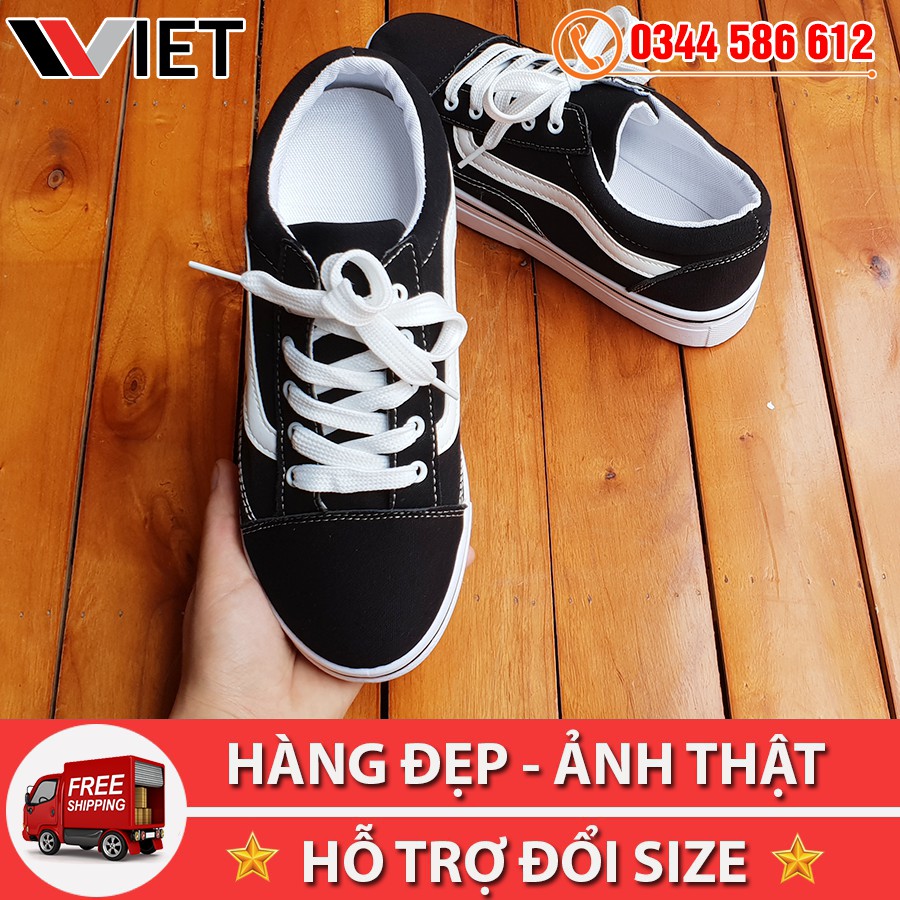 [MIỄN PHÍ SHIP TOÀN QUỐC] Thanh Lý Giày Thể Thao Old Skool Đen Trắng Giá Sale