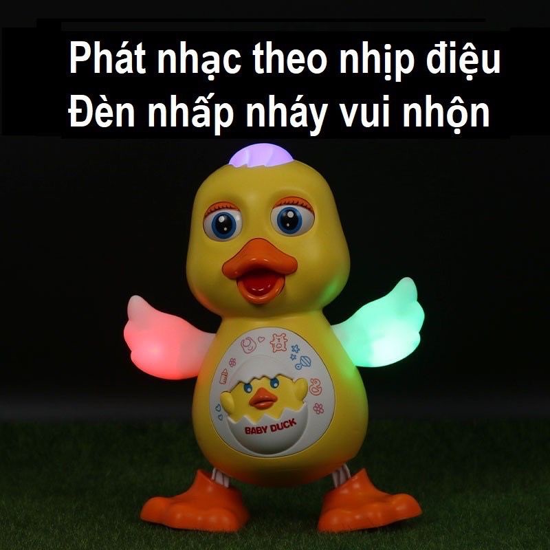 Vịt nhảy múa có nhạc tự động nhảy múa và phát sáng. Đồ chơi thông mình cho bé
