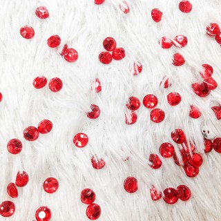 Hạt xoàn acrylic cườm tròn kết áo size 0.6cm gói 10 viên