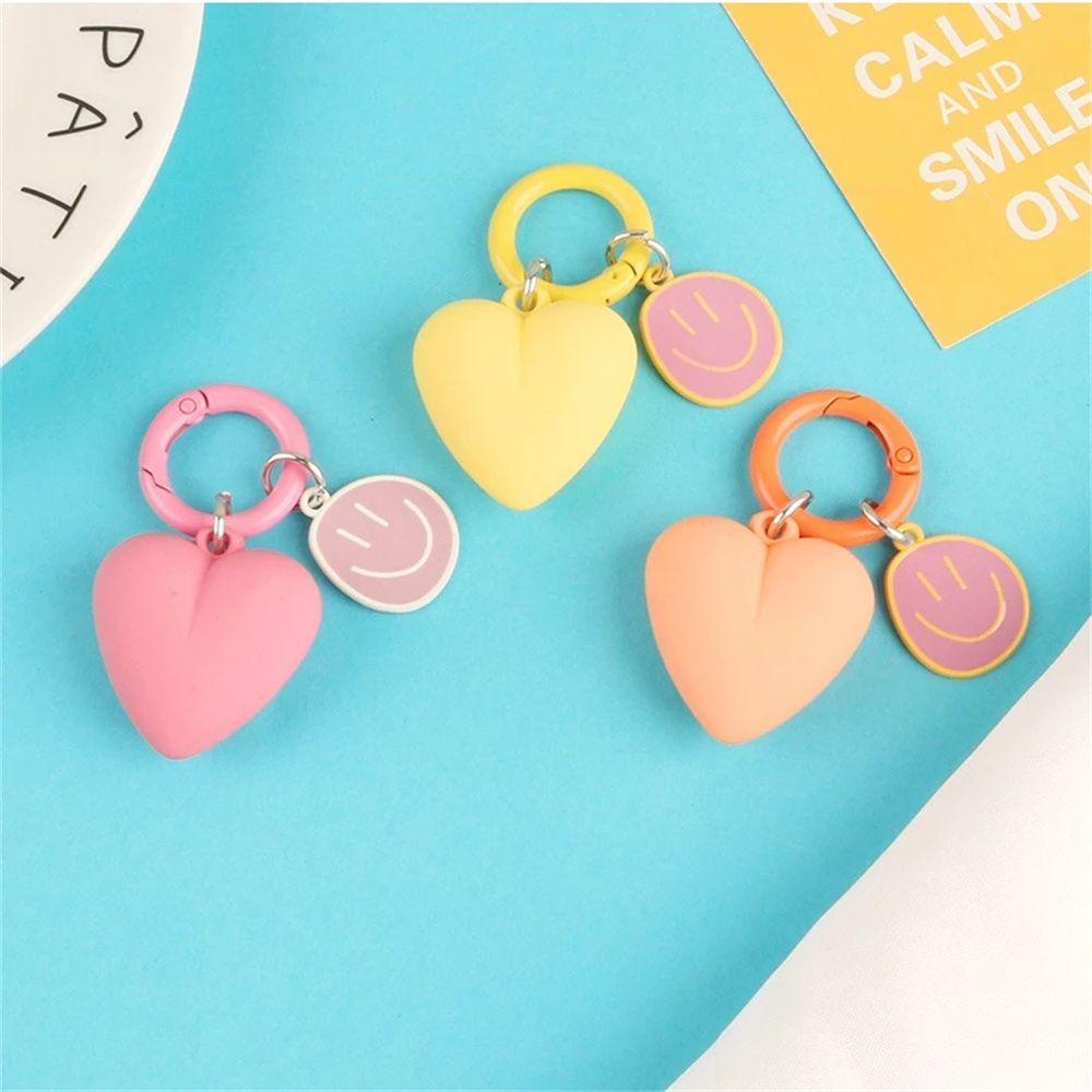 LANFY Móc Khóa Hình Trái Tim Mặt Cười Dễ Thương