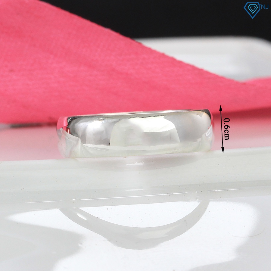 Nhẫn nam bạc thật tròn trơn cá tính khắc tên theo yêu cầu NNA0202 - Trang Sức TNJ