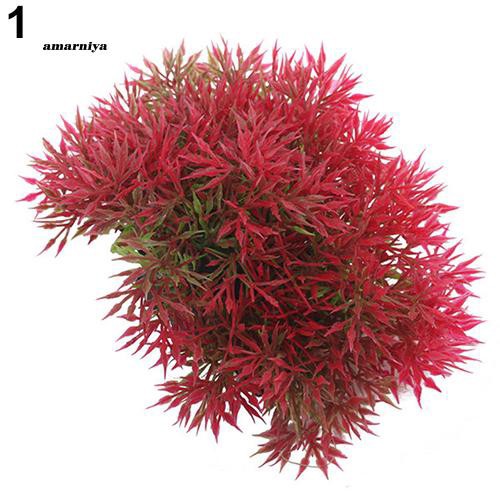 Cây giả màu sắc tươi sáng dùng để trang trí bể nuôi cá