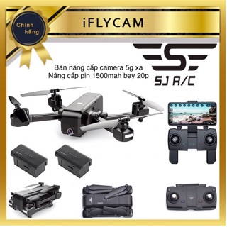 [GIÁ GỐC] Flycam sjrc Z5 bản 5g 1080p xoay 90 độ bay 20p xa 600m bản nân cấp