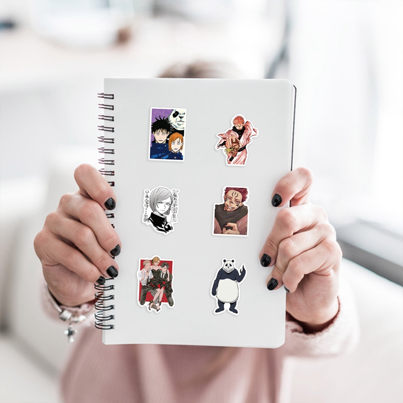 Tmdbyx Bộ 50 Hình Dán Phong Cách Jujutsu Độc Đáo