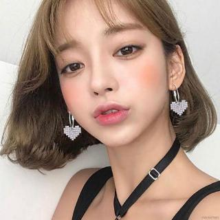Heart Shaped Drop Earrings For Women Korean Style Dangle Earrings