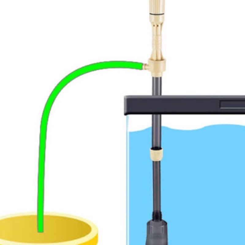 Máy hút cặn Jeneca chạy bằng pin và điện AS-615A, AS-615B - dụng cụ vệ sinh hồ cá