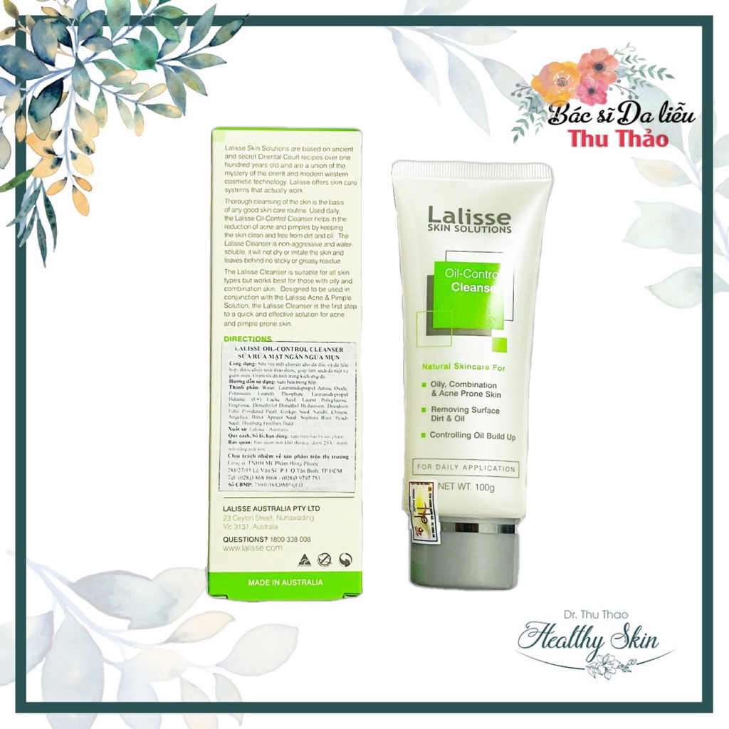 SỮA RỬA MẶT DÀNH CHO DA DẦU, MỤN– LALISSE OIL-CONTROL CLEANSER
